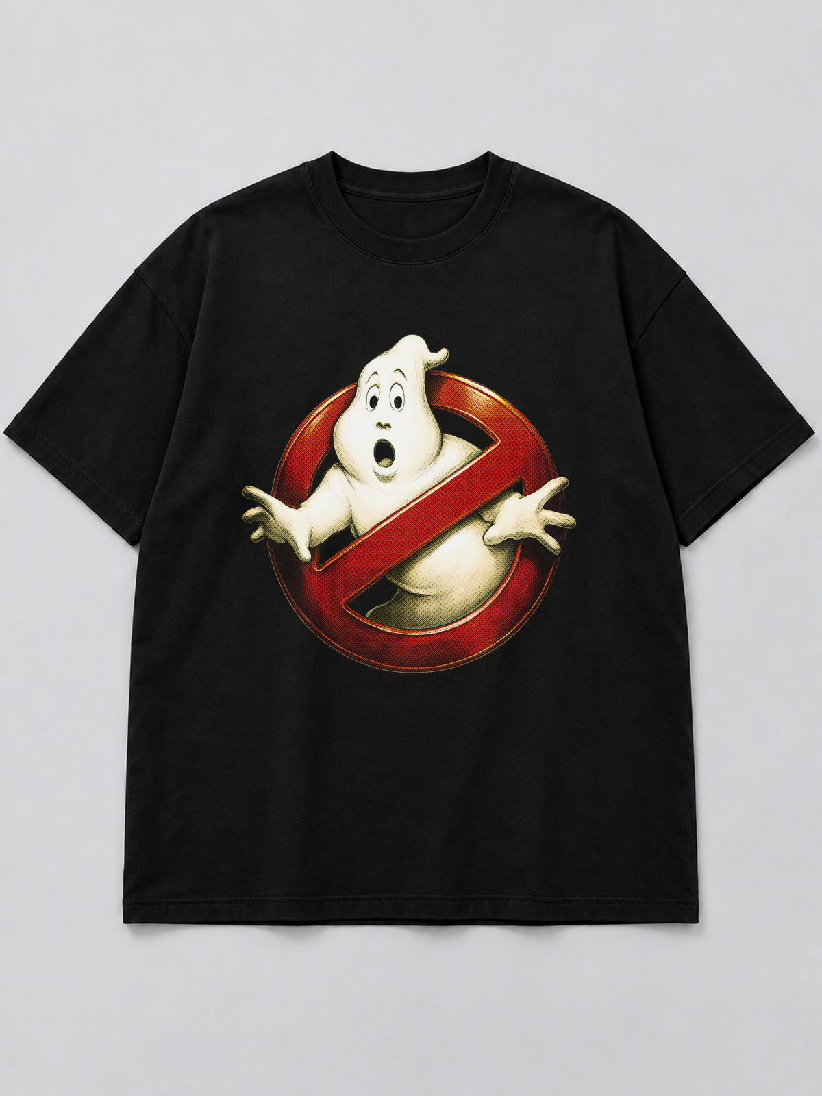 Polera Ghostbusters Logo Revival negra de corte amplio