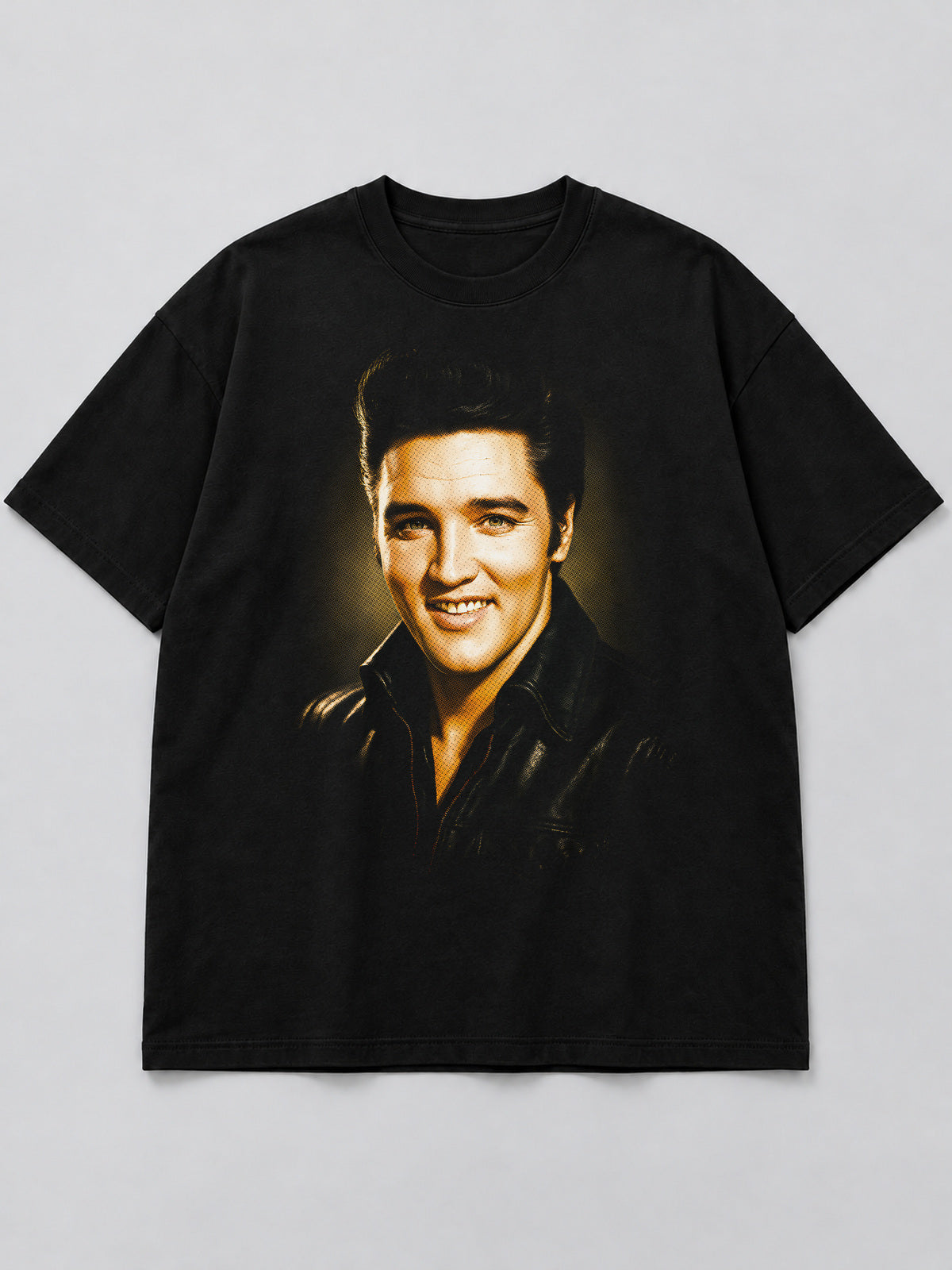 Polera Legendary Rock Icon (2) negra de corte amplio