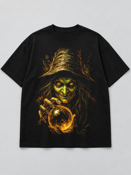 Polera Bruja de la Bola de Cristal - Halloween 2026