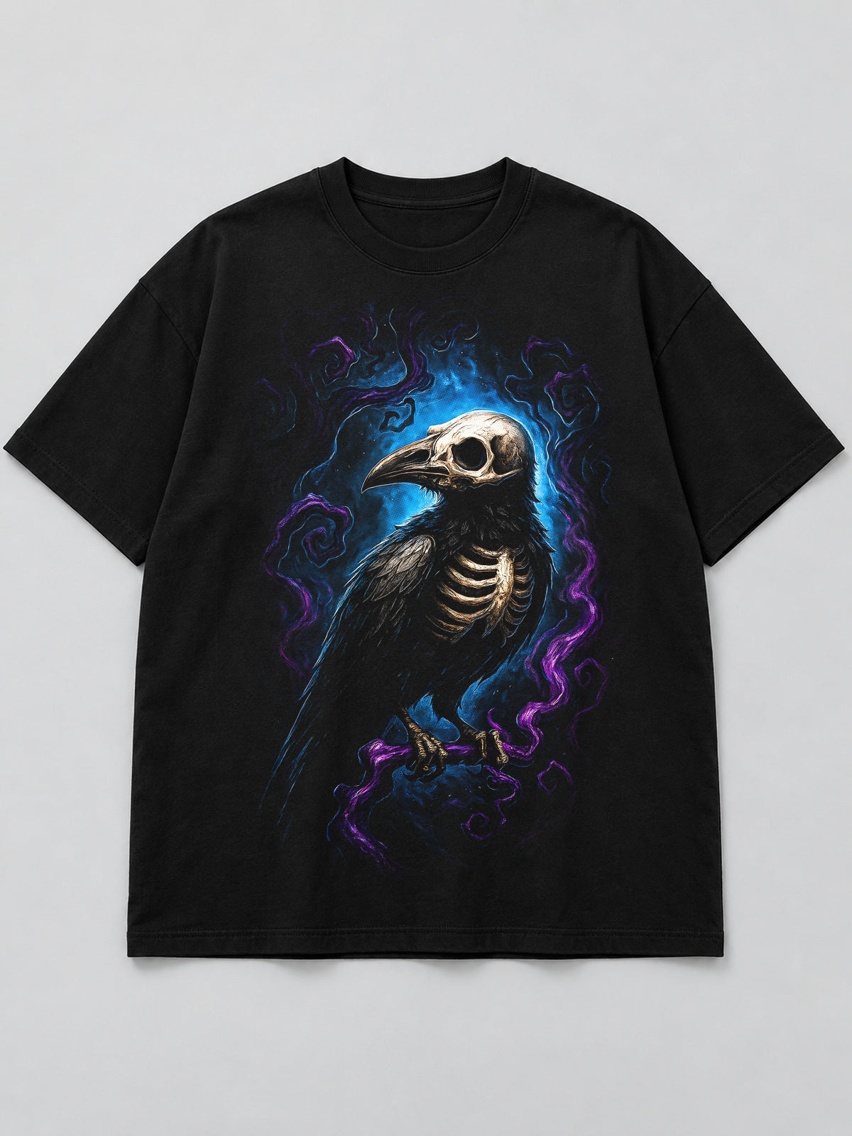 Polera Cuervo Calavera - Halloween 2026