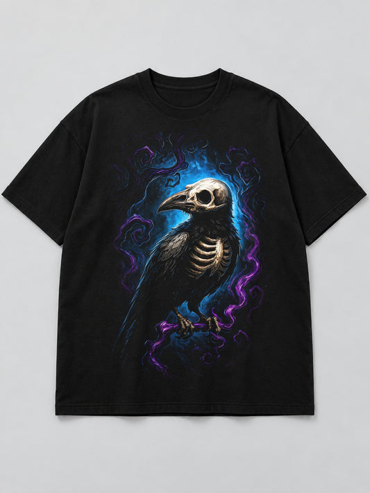 Polera Cuervo Calavera - Halloween 2026