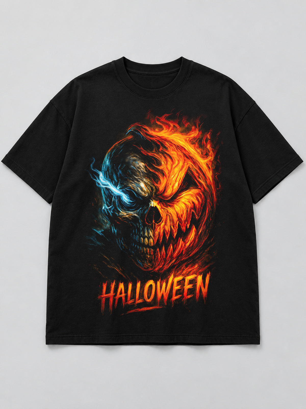 Polera Calavera de Fuego - Halloween 2026