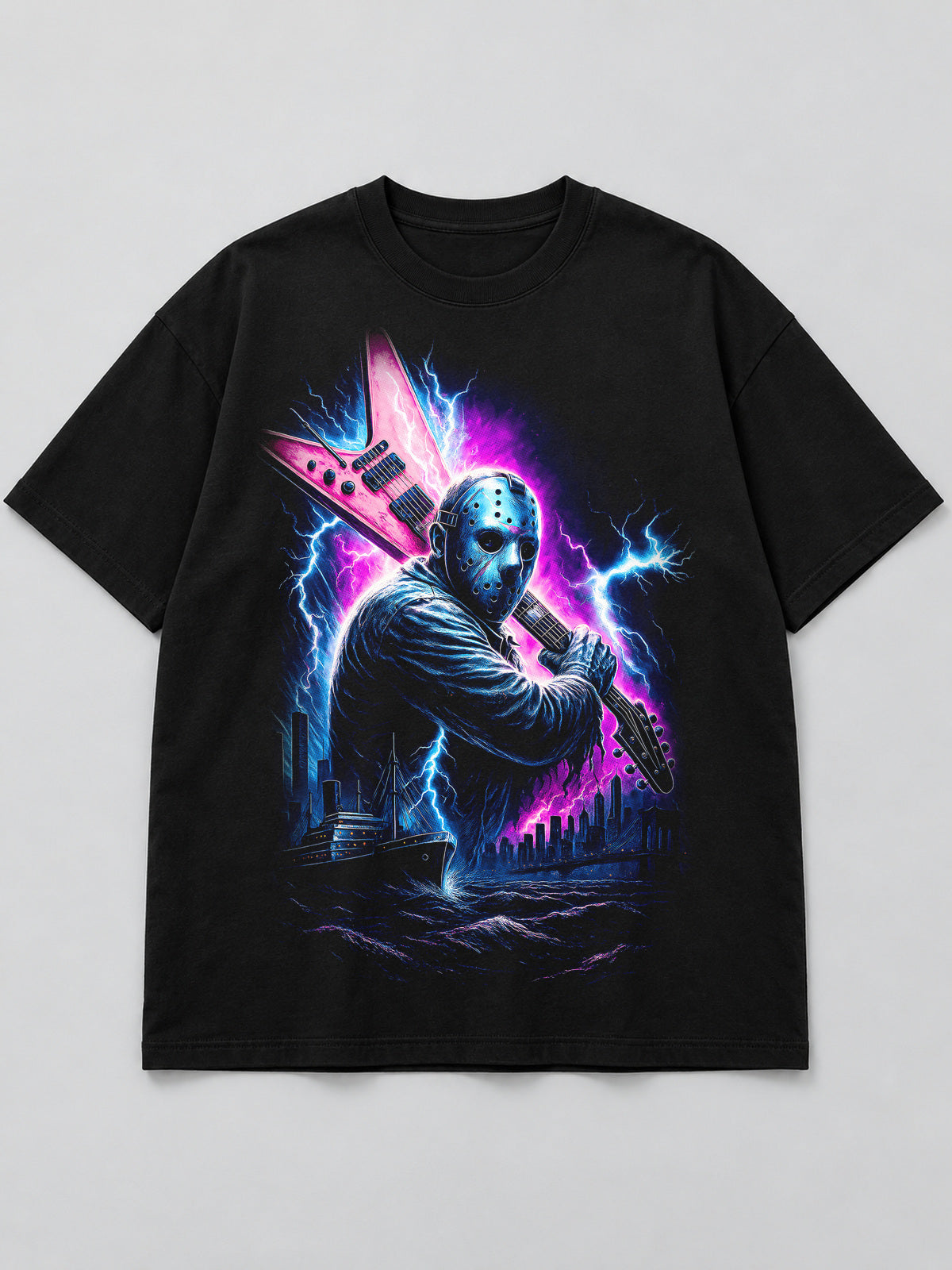 Polera Máscara Rockera - Halloween 2026