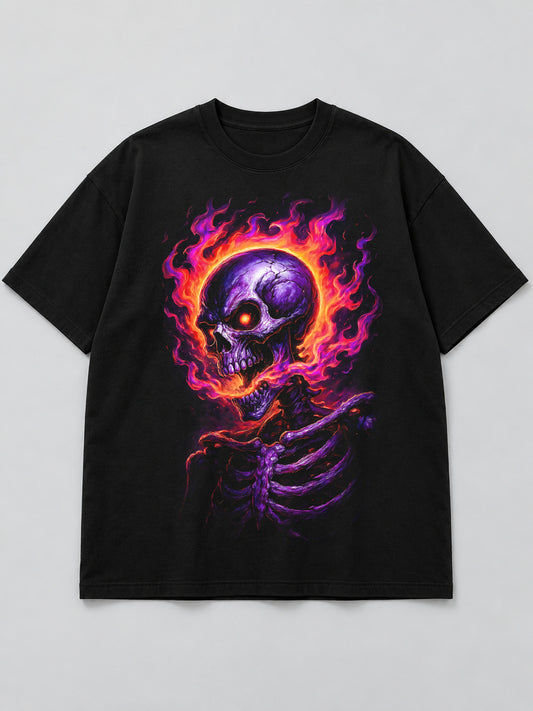 Polera Calavera Neón - Halloween 2026