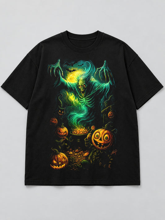 Polera Bruja del Caldero - Halloween 2026
