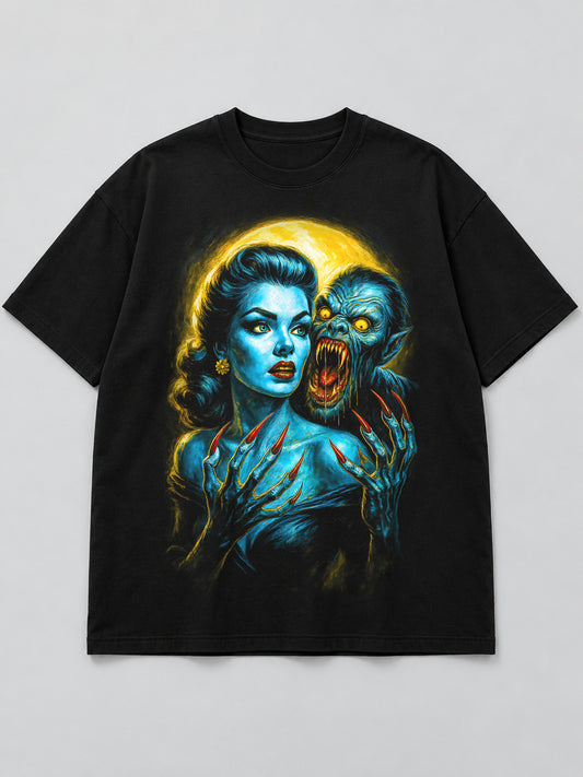 Polera Pin-Up y el Monstruo - Halloween 2026