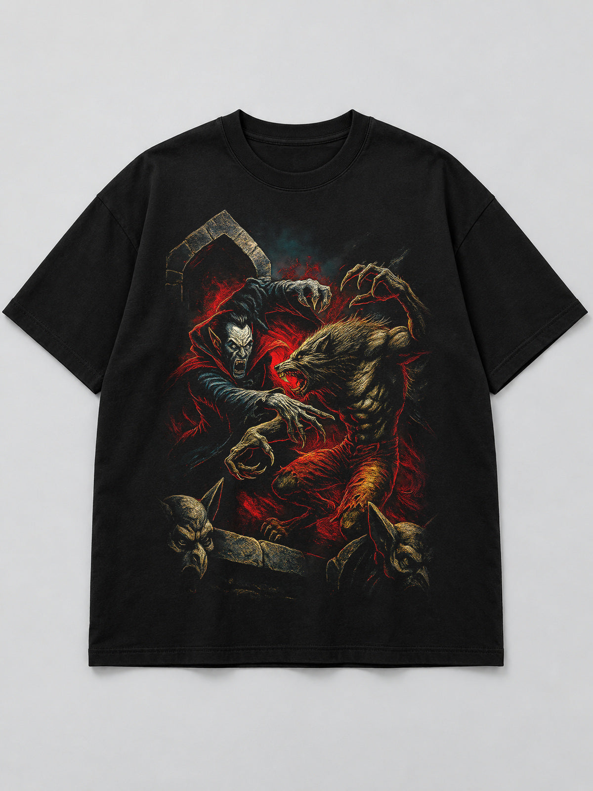 Polera Batalla Vampiro y Lobo - Halloween 2026