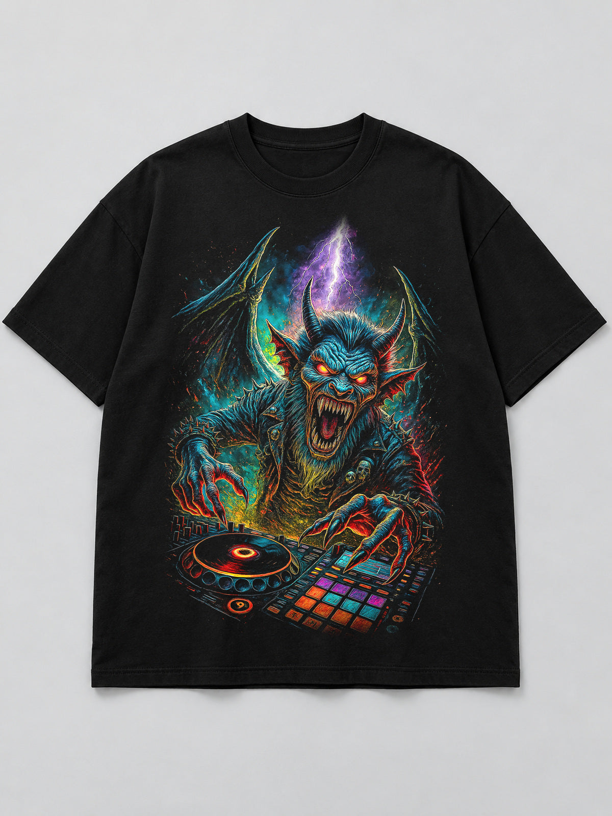 Polera DJ Gárgola - Halloween 2026