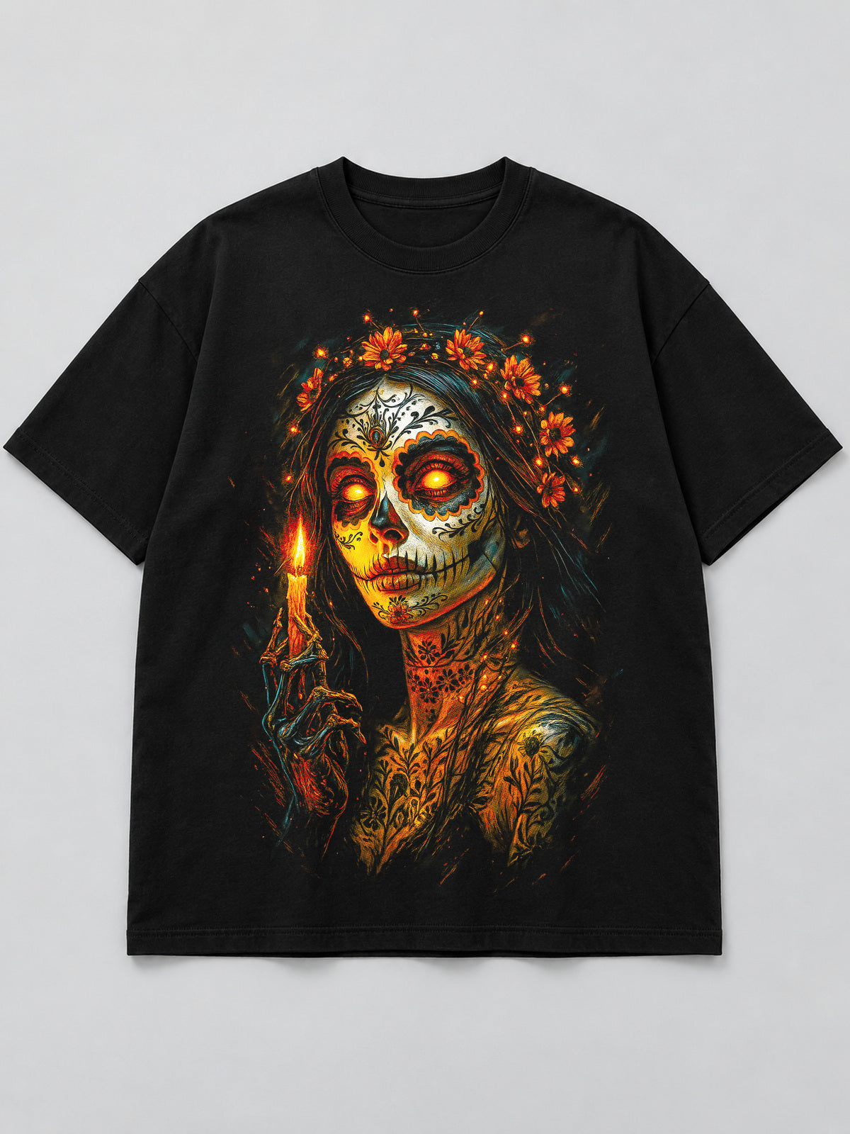 Polera Catrina de la Vela - Halloween 2026