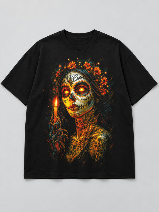 Polera Catrina de la Vela - Halloween 2026