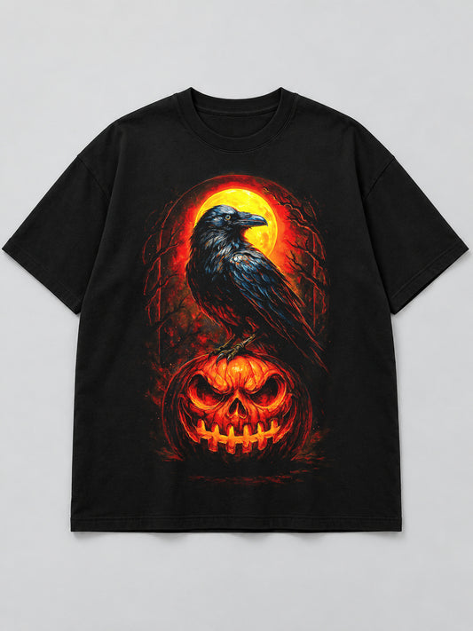 Polera Cuervo y Calabaza - Halloween 2026