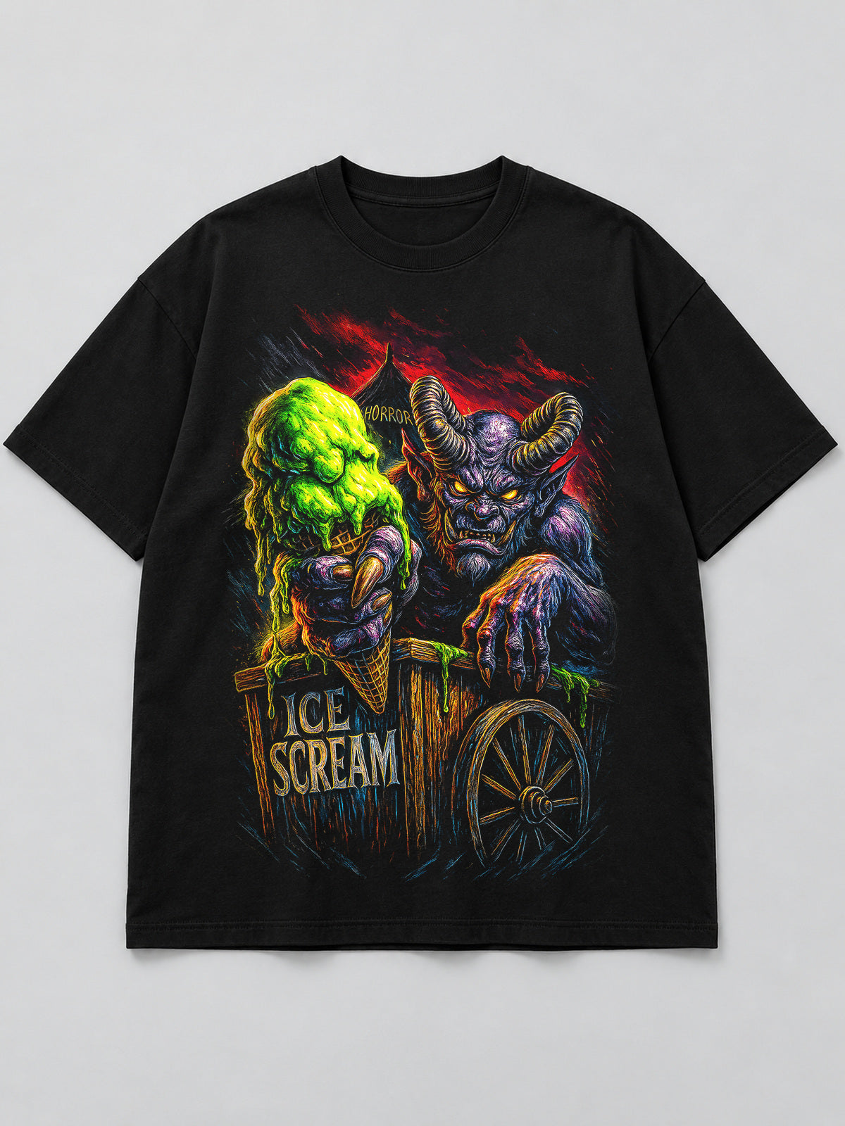Polera Carrito de Helados Maldito - Halloween 2026
