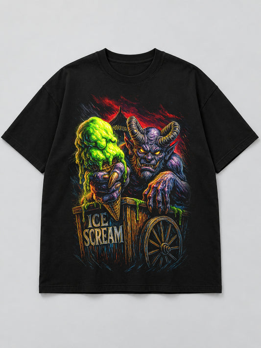 Polera Carrito de Helados Maldito - Halloween 2026