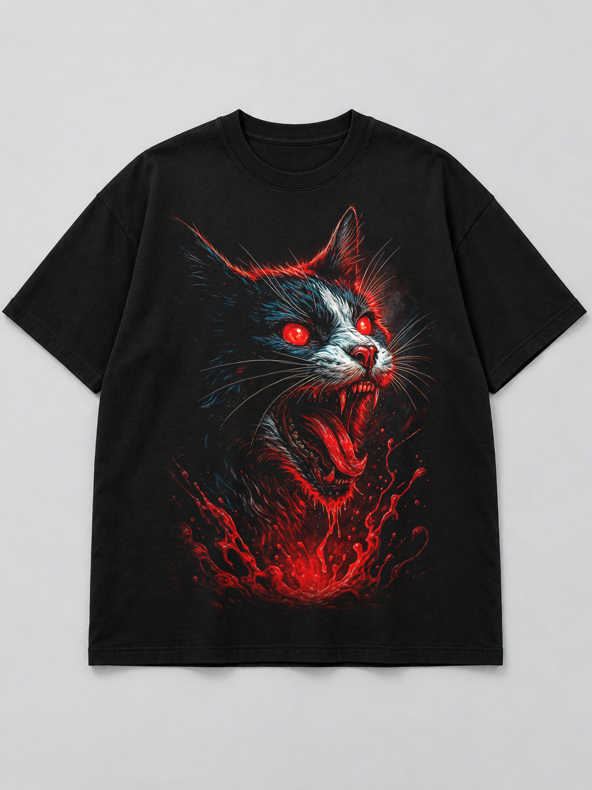 Polera Gato Demonio Rojo - Halloween 2026