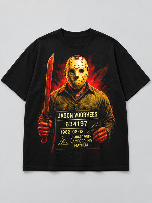 Polera Ficha Policial del Campamento - Halloween 2026