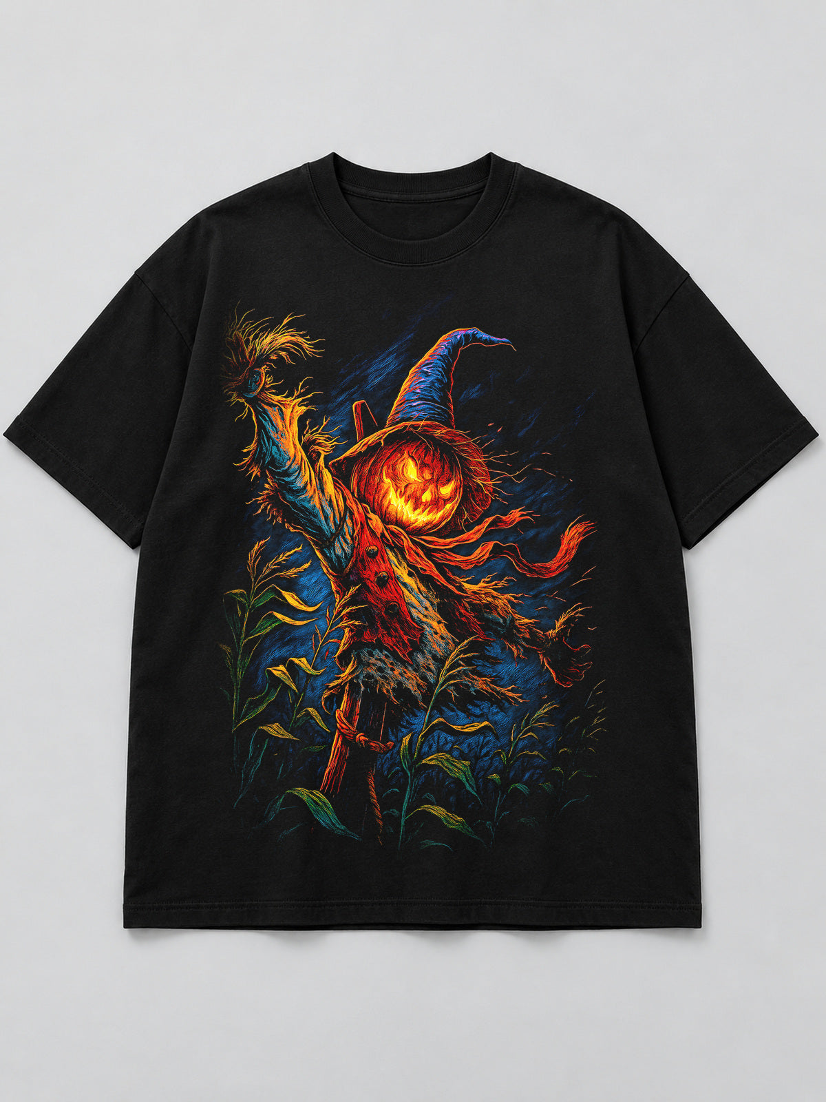 Polera Espantapájaros Calabaza - Halloween 2026