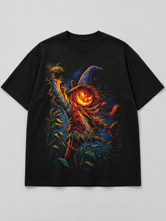Polera Espantapájaros Calabaza - Halloween 2026