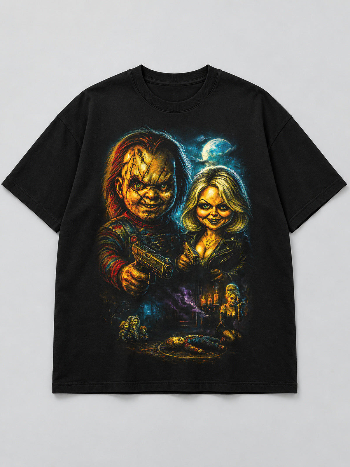 Polera Pareja de Muñecos Diabólicos - Halloween 2026