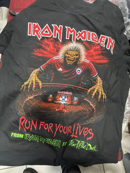 Polera Iron Maiden Negra 100% Algodón | Serigrafía Rock | ENVÍO GRATIS A TODO CHILE