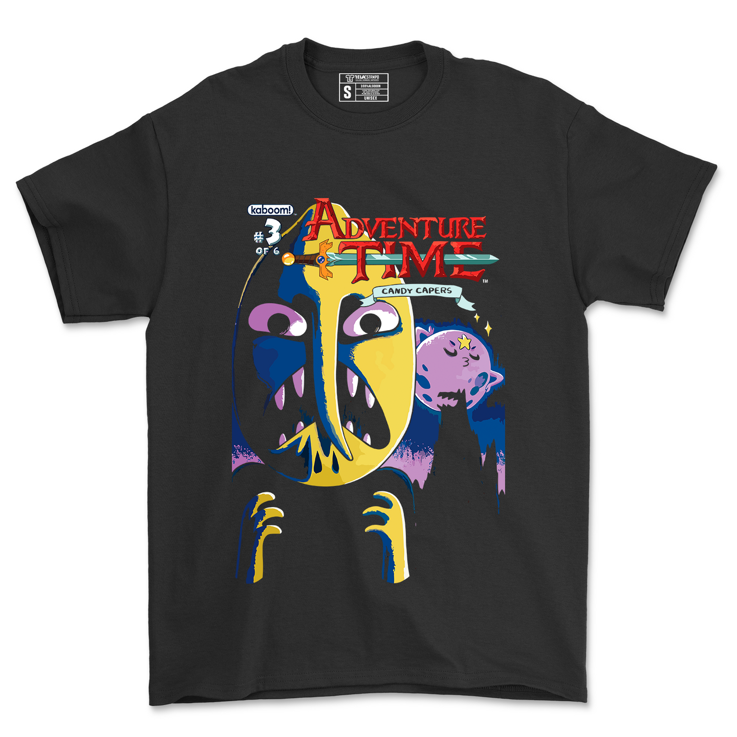 POLERA CARICATURA - ADVENTURE TIME - D16