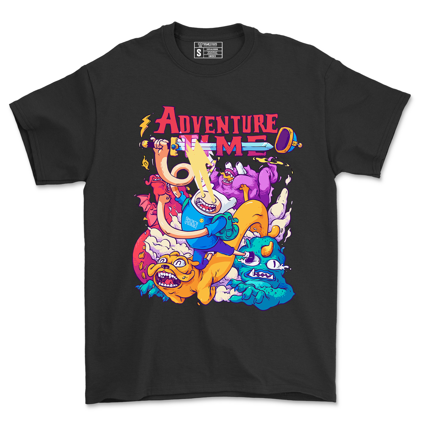 POLERA CARICATURA - ADVENTURE TIME - D2