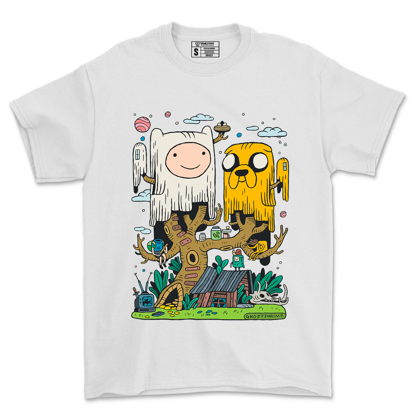 POLERA CARICATURA - ADVENTURE TIME - D6