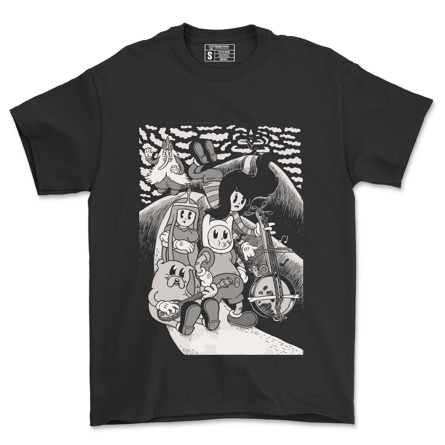 POLERA CARICATURA - ADVENTURE TIME - D8 (copia)