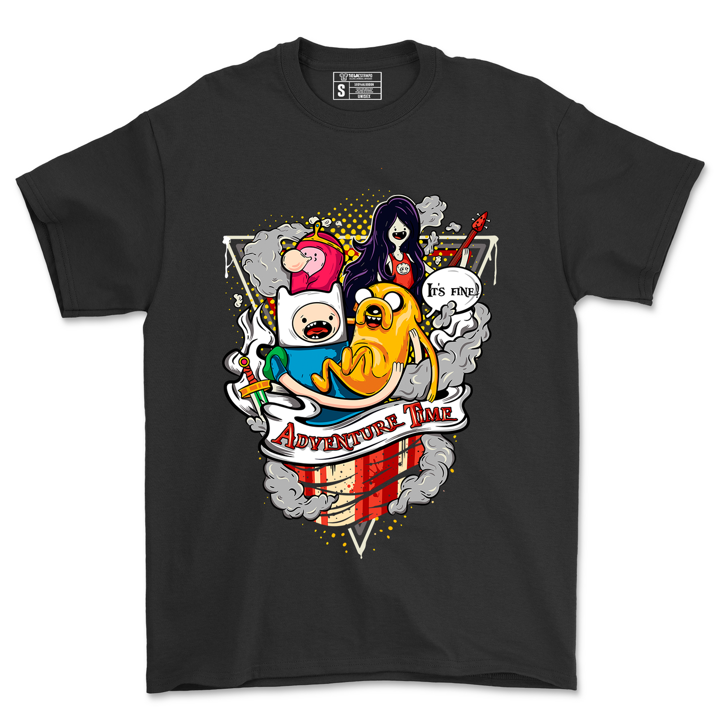 POLERA CARICATURA - ADVENTURE TIME - D13