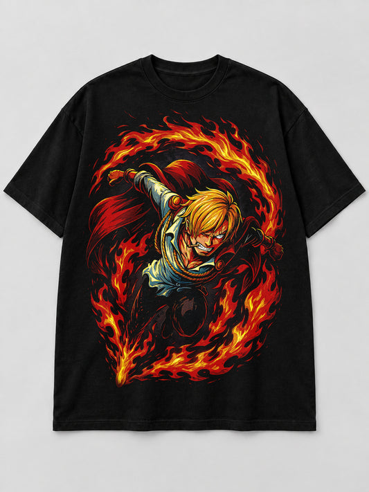 One Piece - Sanji Patada de Fuego
