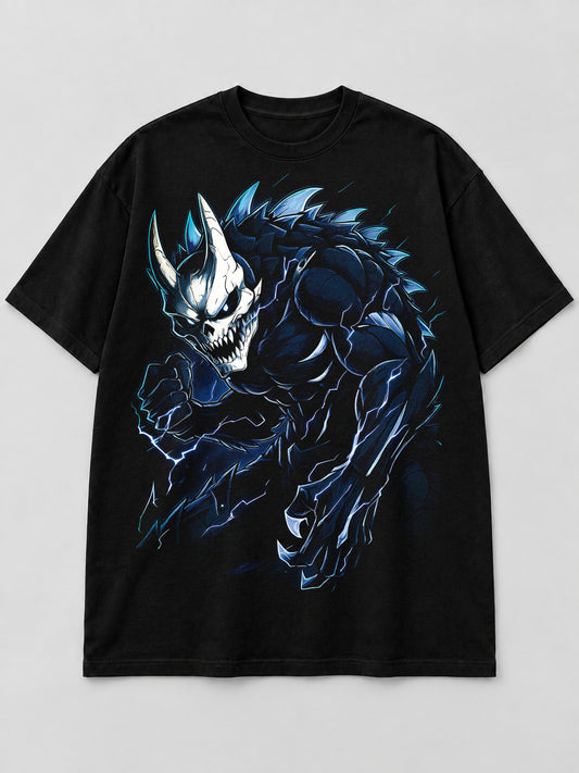 Demonio de Cuernos y Sombras Azules
