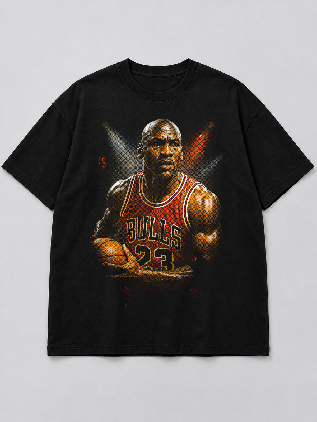 Polera Legendary Basketball Icon negra de corte amplio