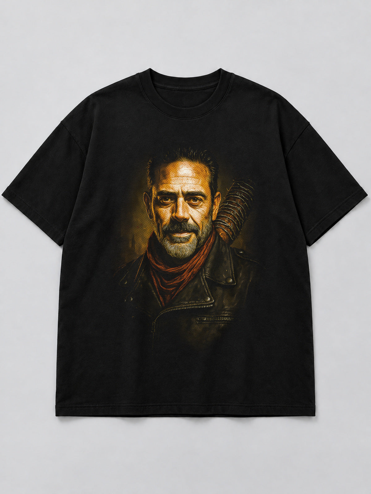 Polera Negan's Menacing Gaze negra de corte amplio