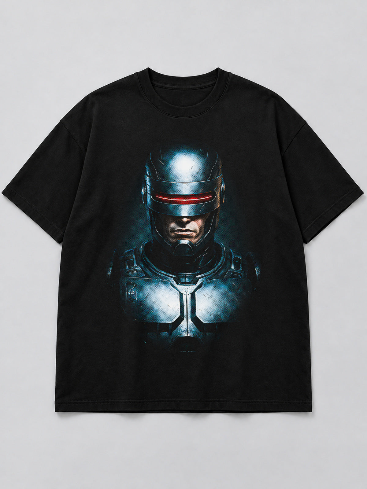 Polera Cybernetic Law Enforcer negra de corte amplio